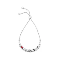 Silver Love Friendship Bracelet