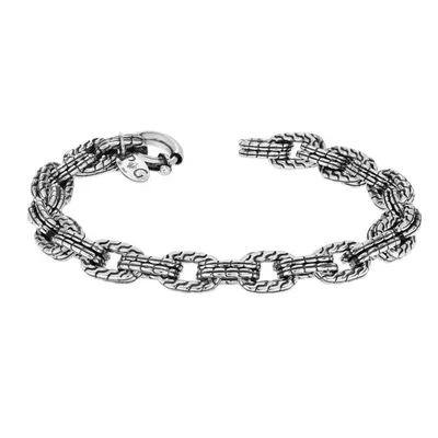 Double Woven Link Men's Bracelet