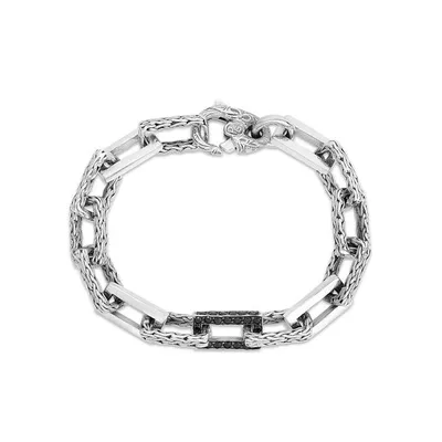 Sterling Silver Woven Chain Bracelet