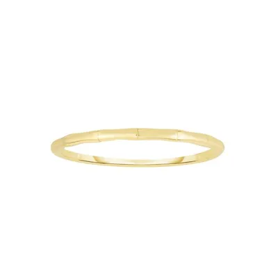 14K Gold Bamboo Ring
