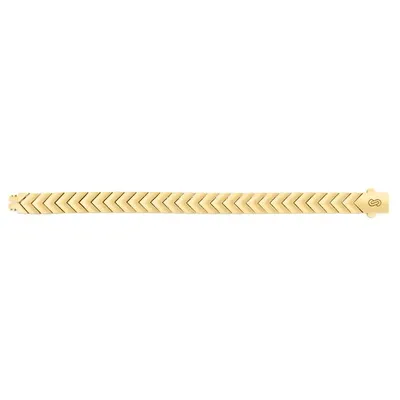 14K Gold Chevron Bracelet