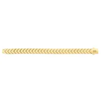 14K Gold Chevron Bracelet