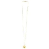 14K Gemstone Rainbow Heart Medallion Necklace