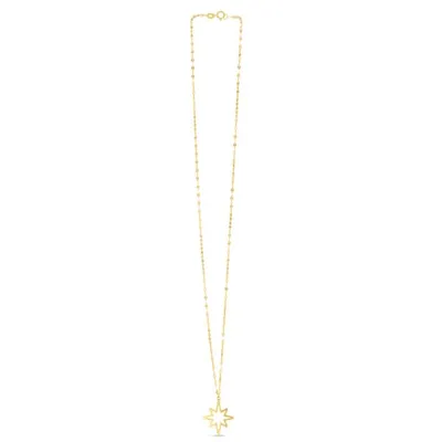 14K North Star Necklace