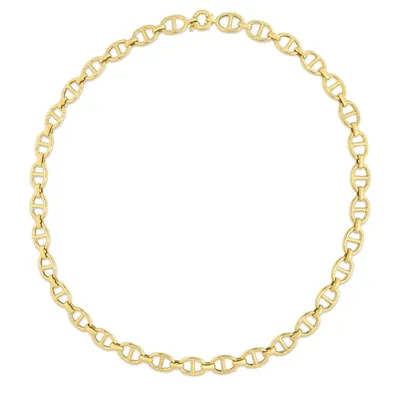 14K Gold 8.8mm Mariner Chain Bracelet