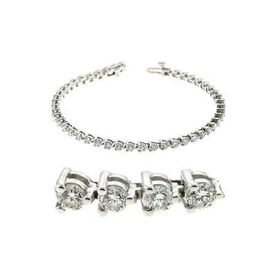 Three Prong Tennis Bracelet