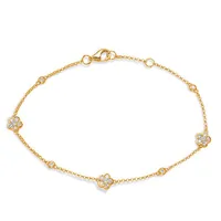 Gold Diamond By The Yard Bracelet