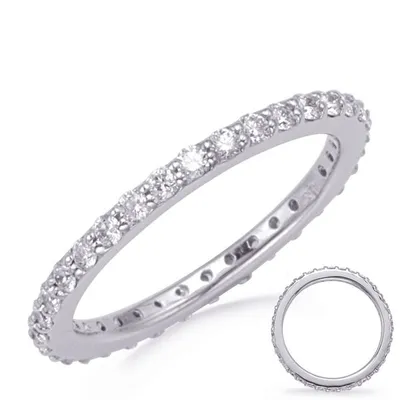 Shared Prong Set Eternity Band