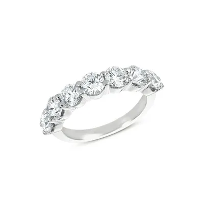 White Gold Prong Band