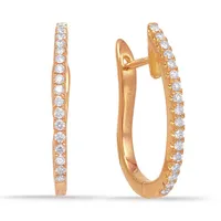 Rose Gold 20mm Hoop Earring