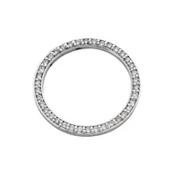 White Gold Circle Diamond Pendant