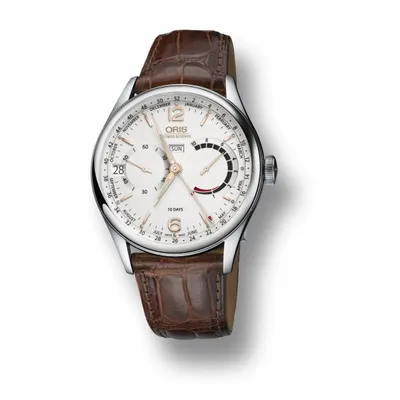 Oris Artelier Calibre 113 with Leather strap and Silver Dial