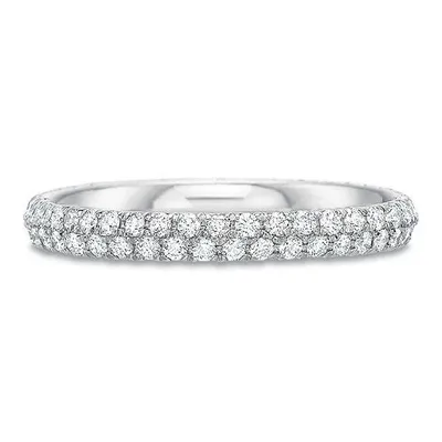 Collection Two Rows Diamond Band