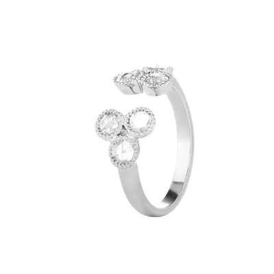 The Grace Ring with White Diamonds in White Gold