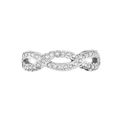 The Infinity Ring in White Gold