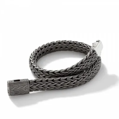 Leather 13mm Pusher Clasp Bracelet