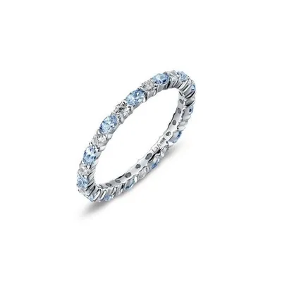 December Simulated Birthstone Eternity Band