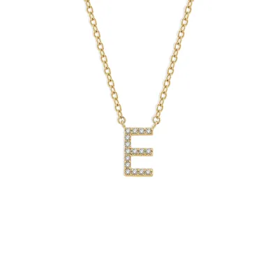 E Initial Necklace