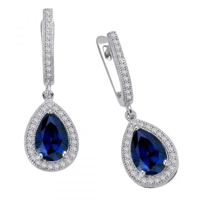 Classic Simulated Sapphire Earrings