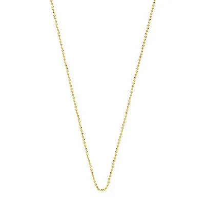 The Ball Chain in Yellow Gold, 18"