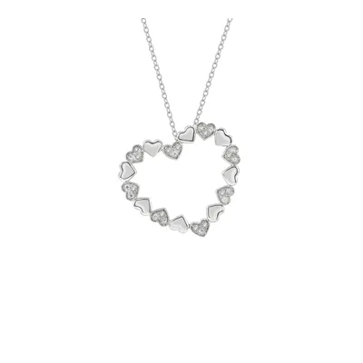 Mini Diamond Heart Pendant