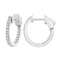 Diamond Hoop Earrings