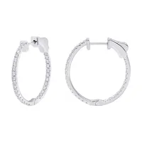 Diamond Hoop Earrings