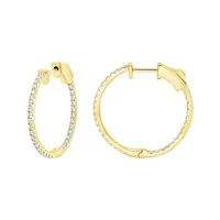 Diamond Hoop Earrings