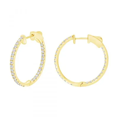 Diamond Hoop Earrings