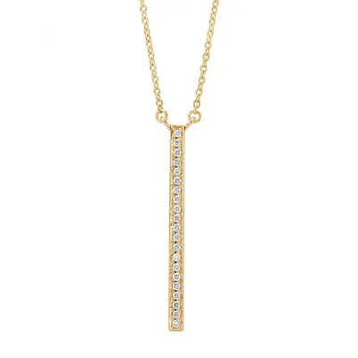 Diamond Bar Necklace