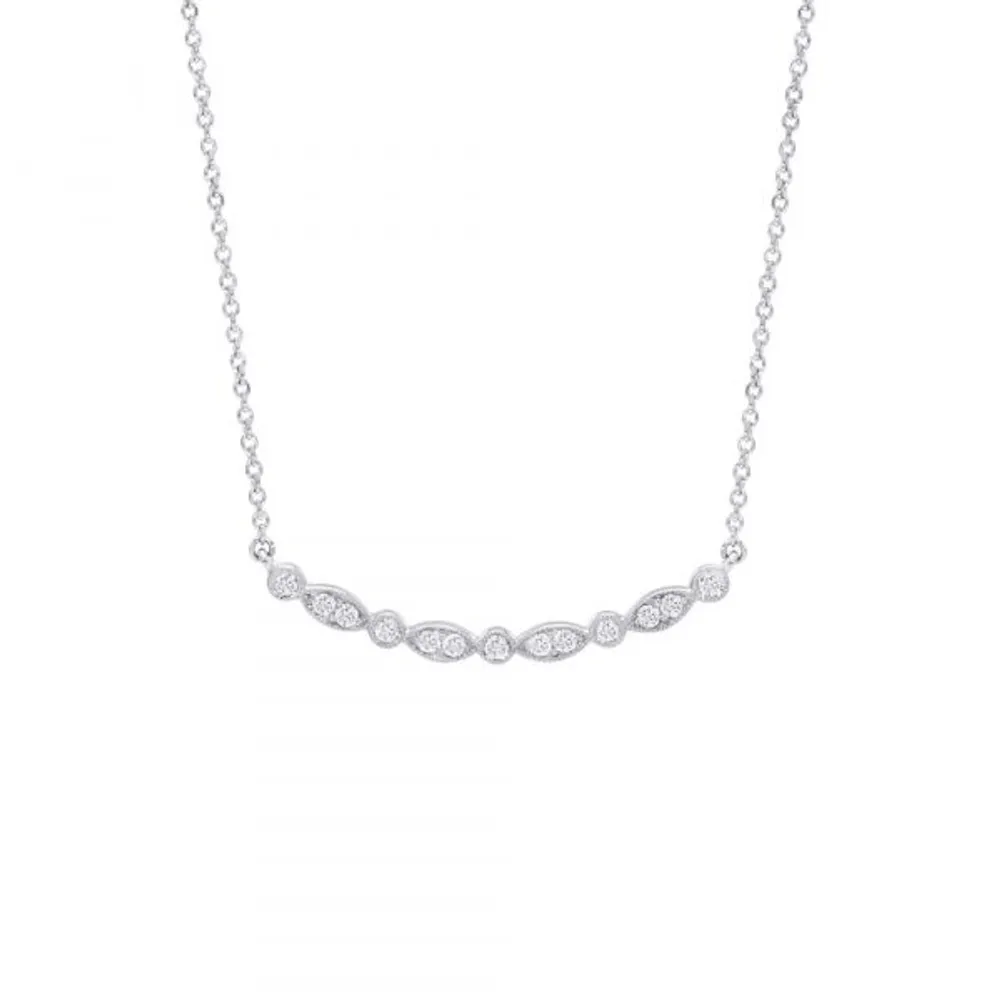 Diamond Bar Necklace