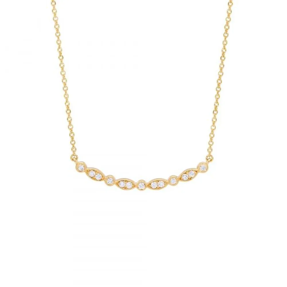 Diamond Bar Necklace