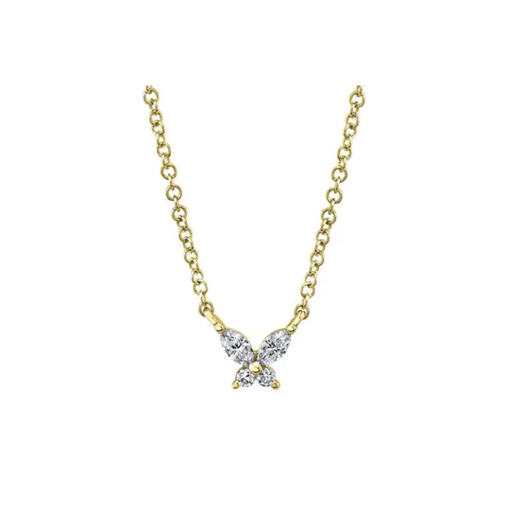 Diamond Butterfly Necklace