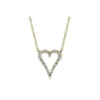 Diamond Open Heart Necklace