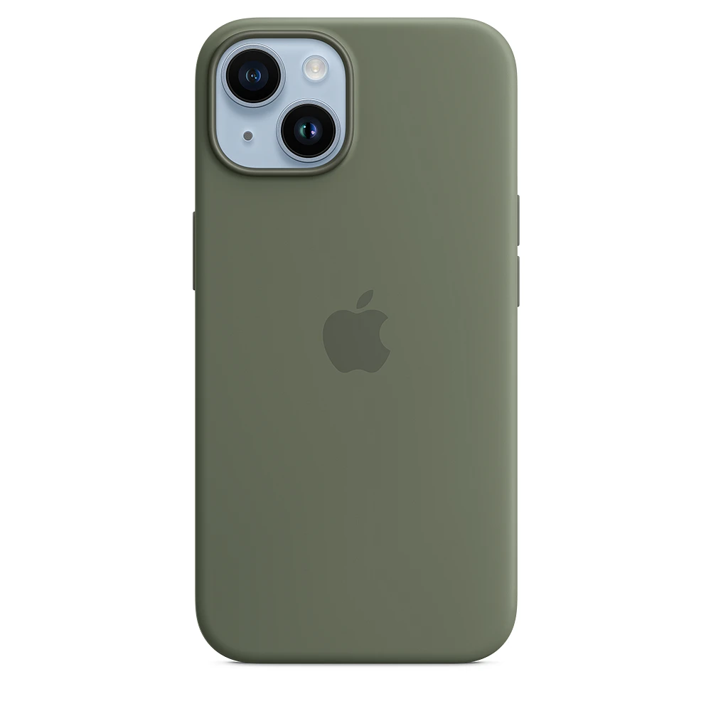 Apple iPhone 14 Plus Silicone Case with MagSafe - Olive