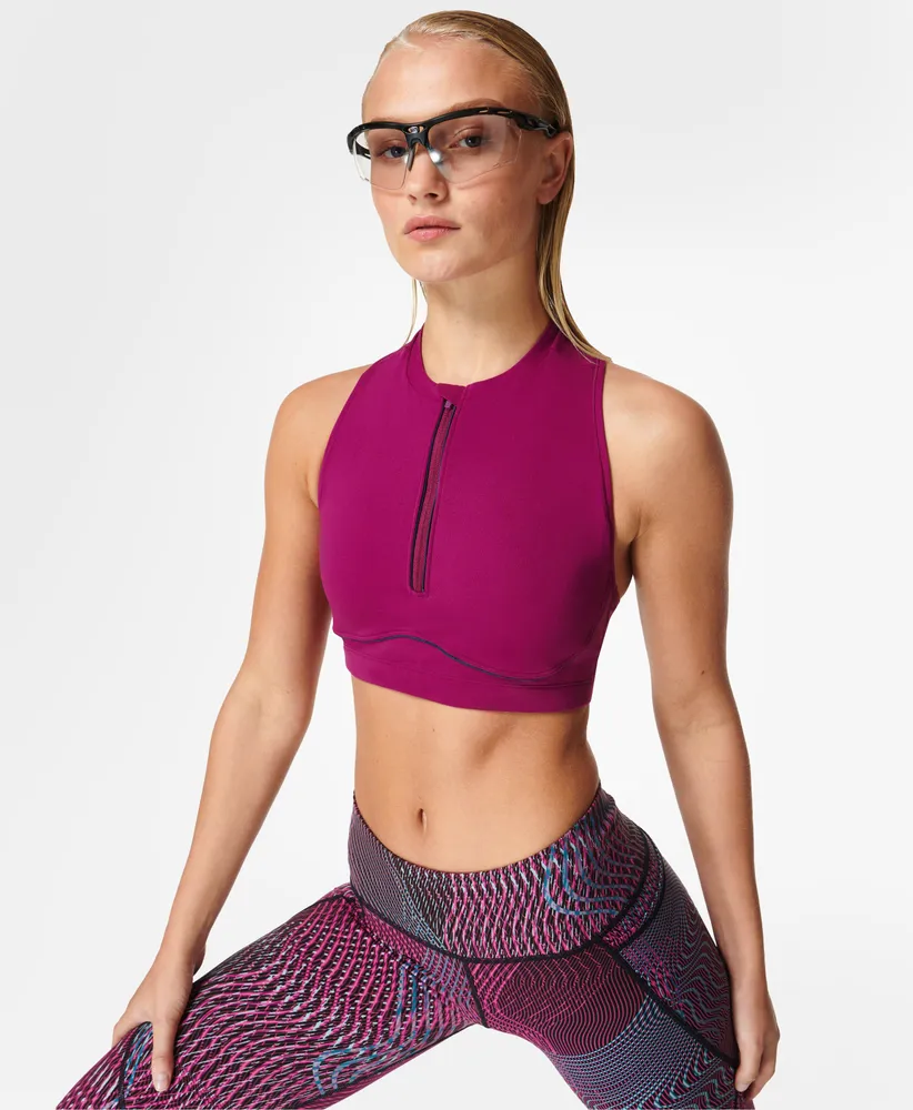 Black Power Reflective leopard-print sports bra, Sweaty Betty