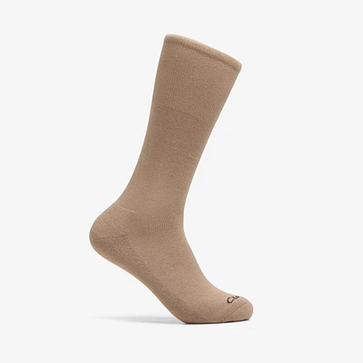 Solid Crew Sock Taupe