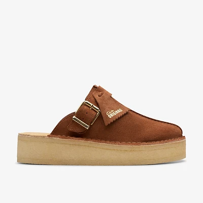 Trek Wedge Mule Mocha Bisque Suede