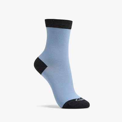 Ringer Crew Bamboo Sock Bright Blue