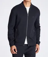 Zip-Up Cashmere-Modal Sweatshirt