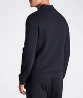 Zip-Up Cashmere-Modal Sweatshirt