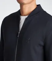 Zip-Up Cashmere-Modal Sweatshirt