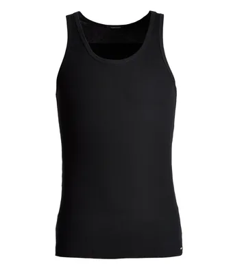 Ribbed Cotton-Blend Tank Top