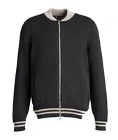 Varsity Zip-Up Sweater