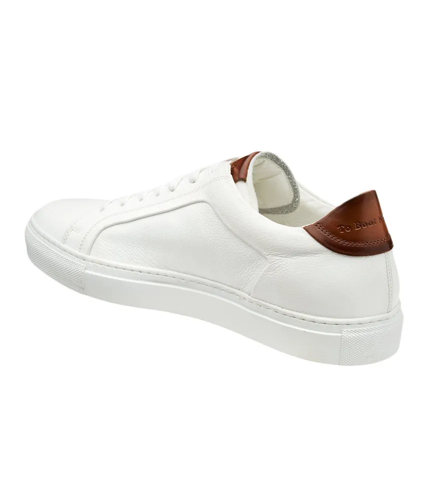 Soft Tumbled Leather Low-Tops