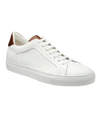 Soft Tumbled Leather Low-Tops