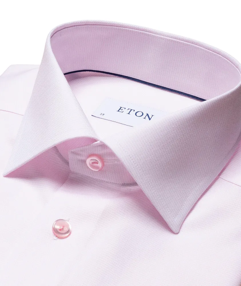 Slim-Fit Textured Dress Shirt