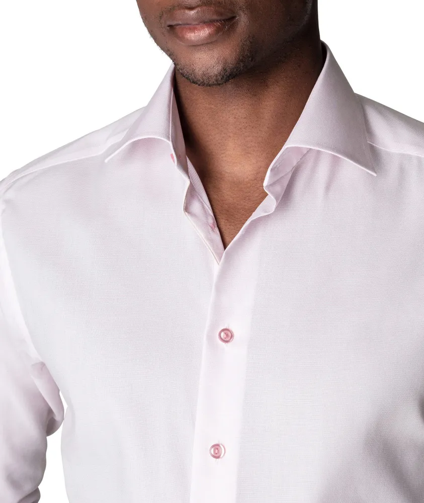 Slim-Fit Textured Dress Shirt