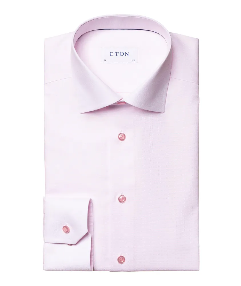 Slim-Fit Textured Dress Shirt