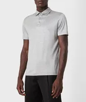 Slim-Fit Silk-Cotton Jersey Polo